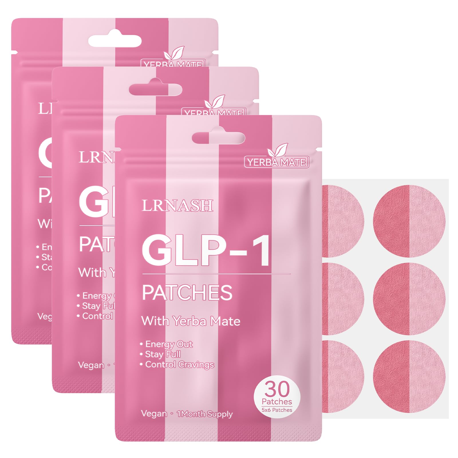 GLP-1 Patches Yerba Mate packaging and box