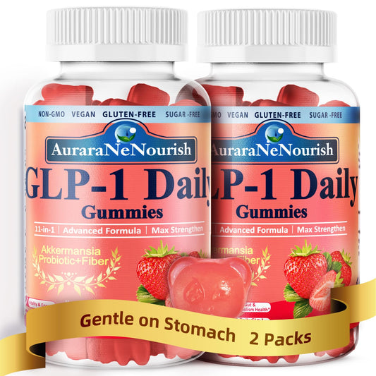 Front label of 2 Pack GLP-1 Probiotic Gummies