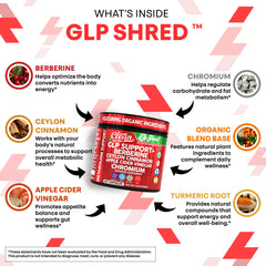 Apple cider vinegar capsules included in GLP Shred line
