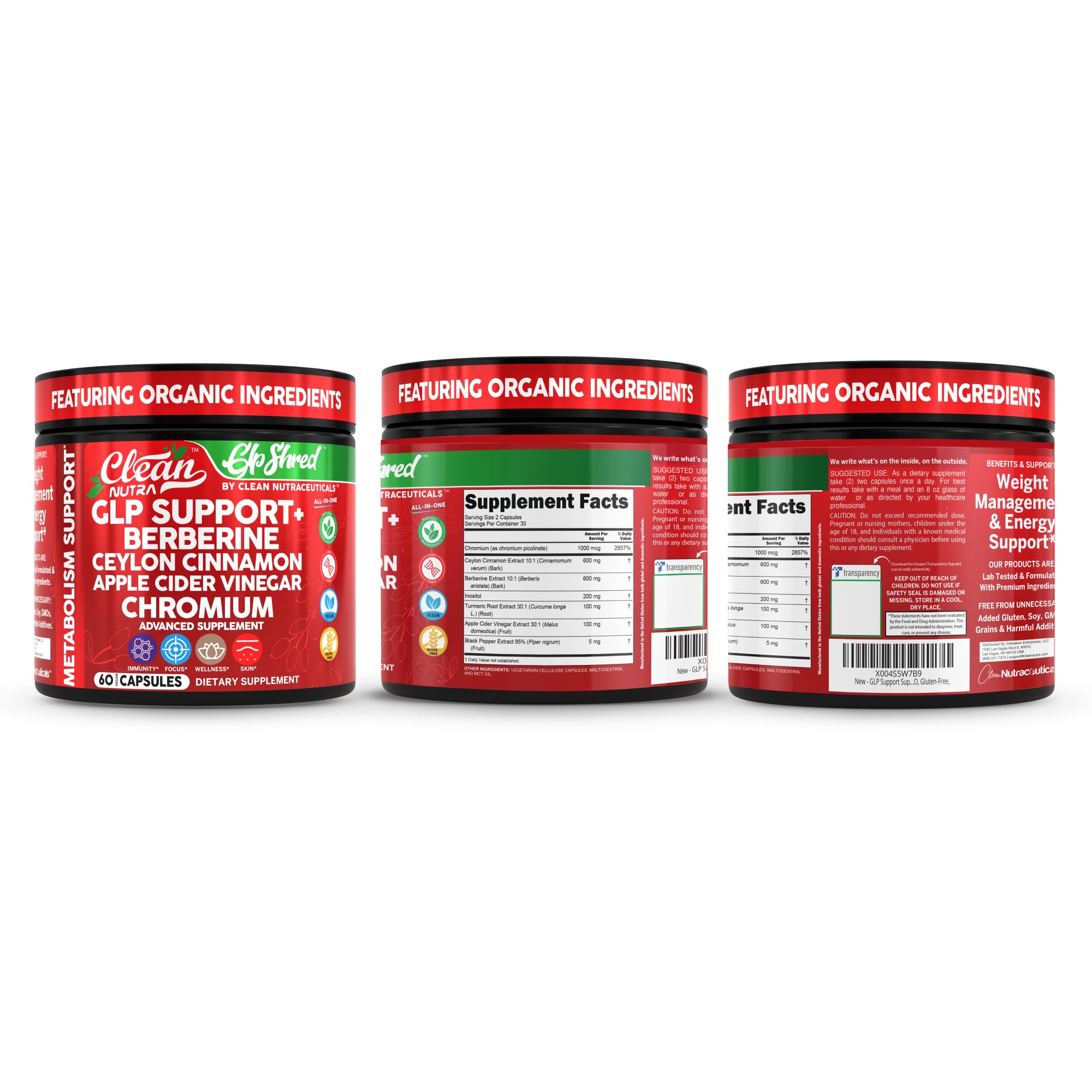 Non-GMO gluten-free soy-free vegan supplement packaging