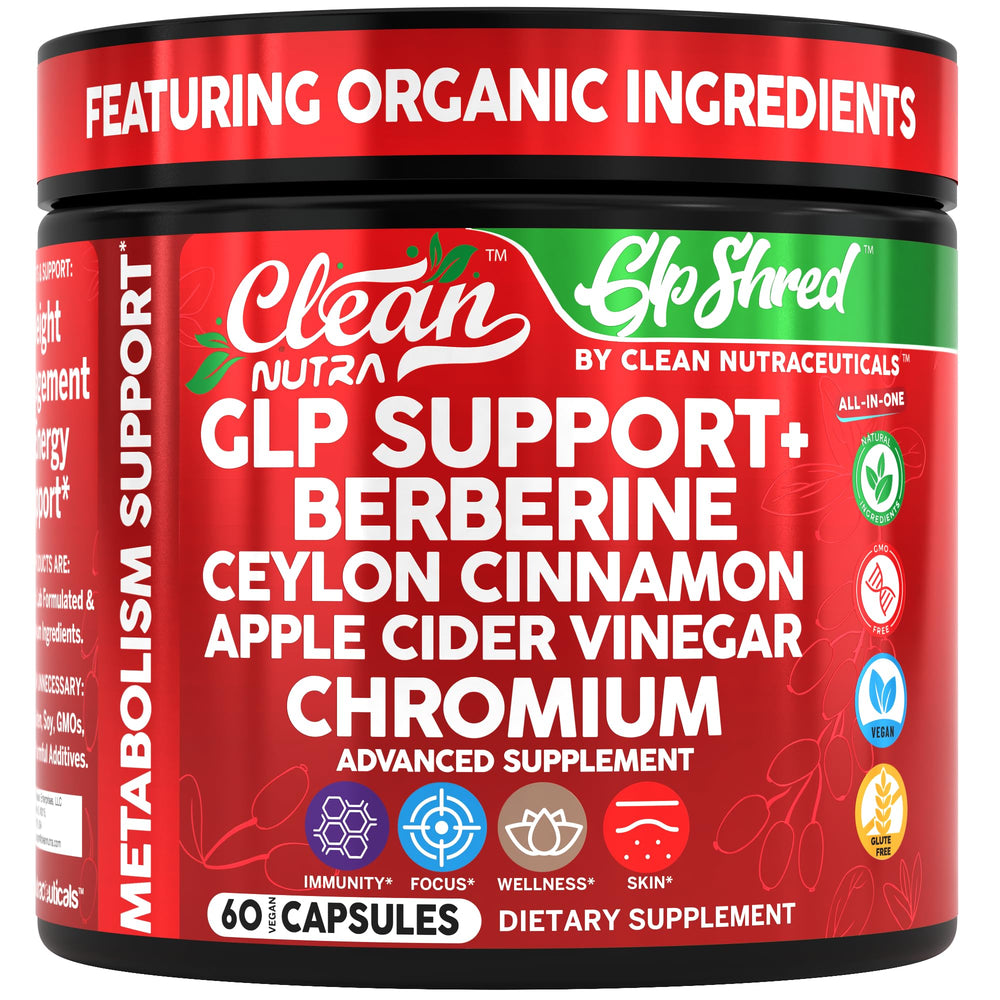 60 count bottle of GLP Shred for gut health and metabolic balance