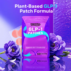 GLP-1 Patch worn on skin for 8-hour absorption