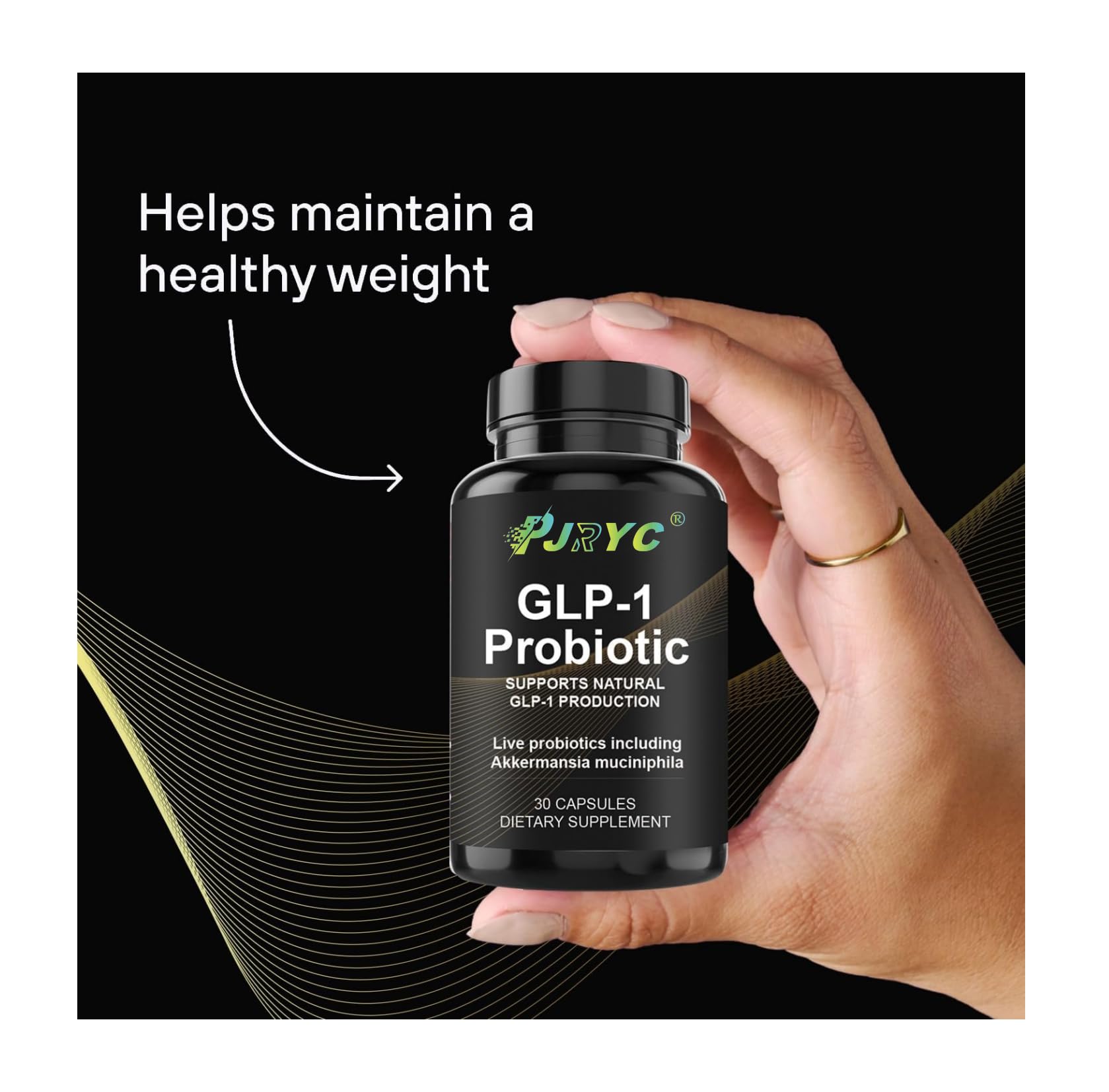 Delayed-release capsule image for GLP-1 Probiotic