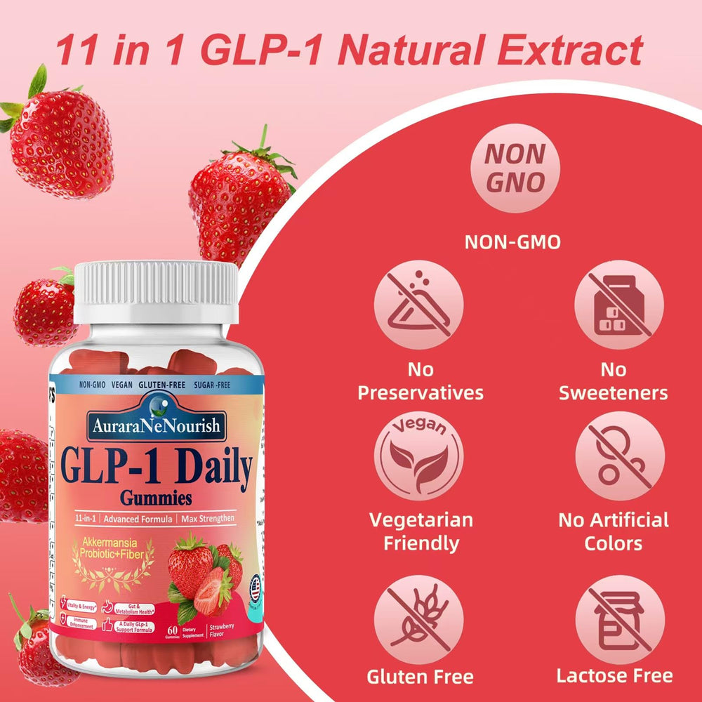 Cellulose fiber and prebiotic fiber in GLP-1 Probiotic Gummies