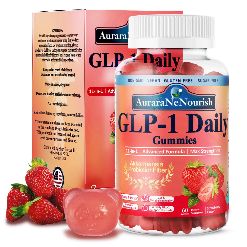 Front view of GLP-1 Probiotic Gummies bottle