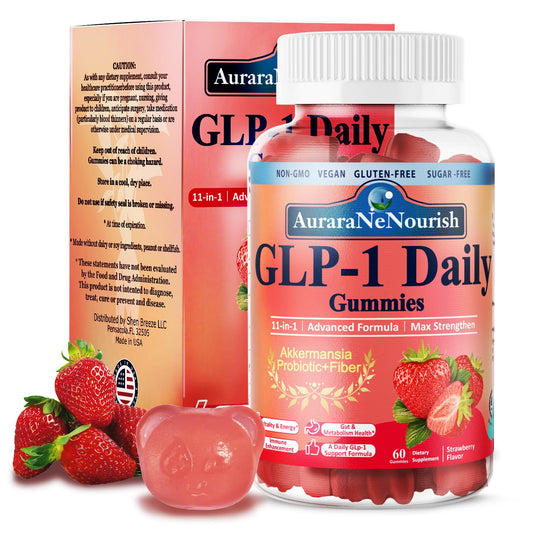 Front view of GLP-1 Probiotic Gummies bottle