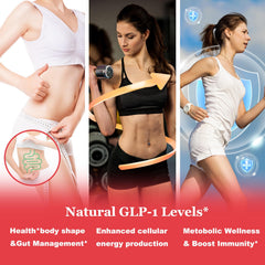Ingredients label and supplement facts for GLP-1 Probiotic Gummies
