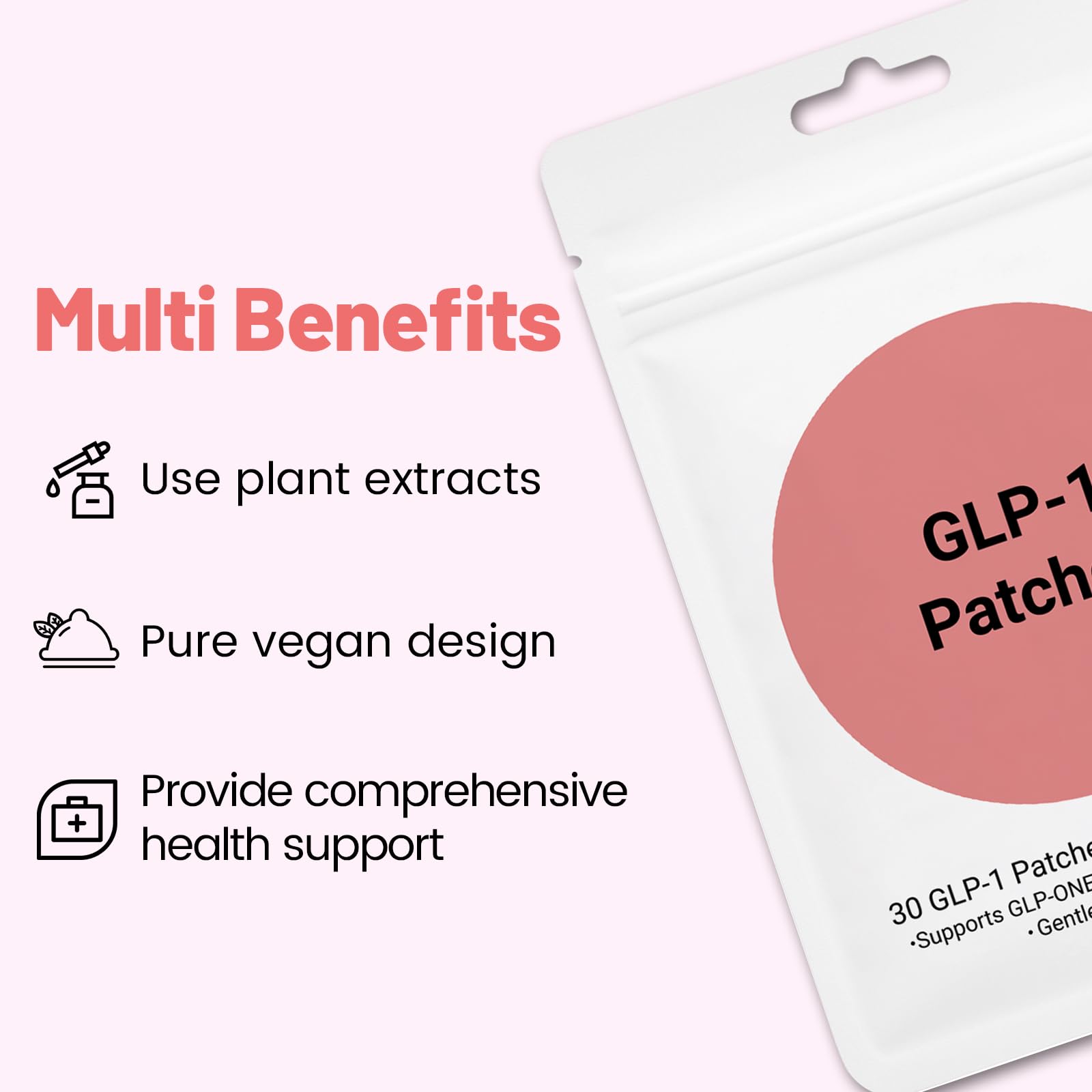 Applying GLP-1 Wellness Patch to skin on various body parts