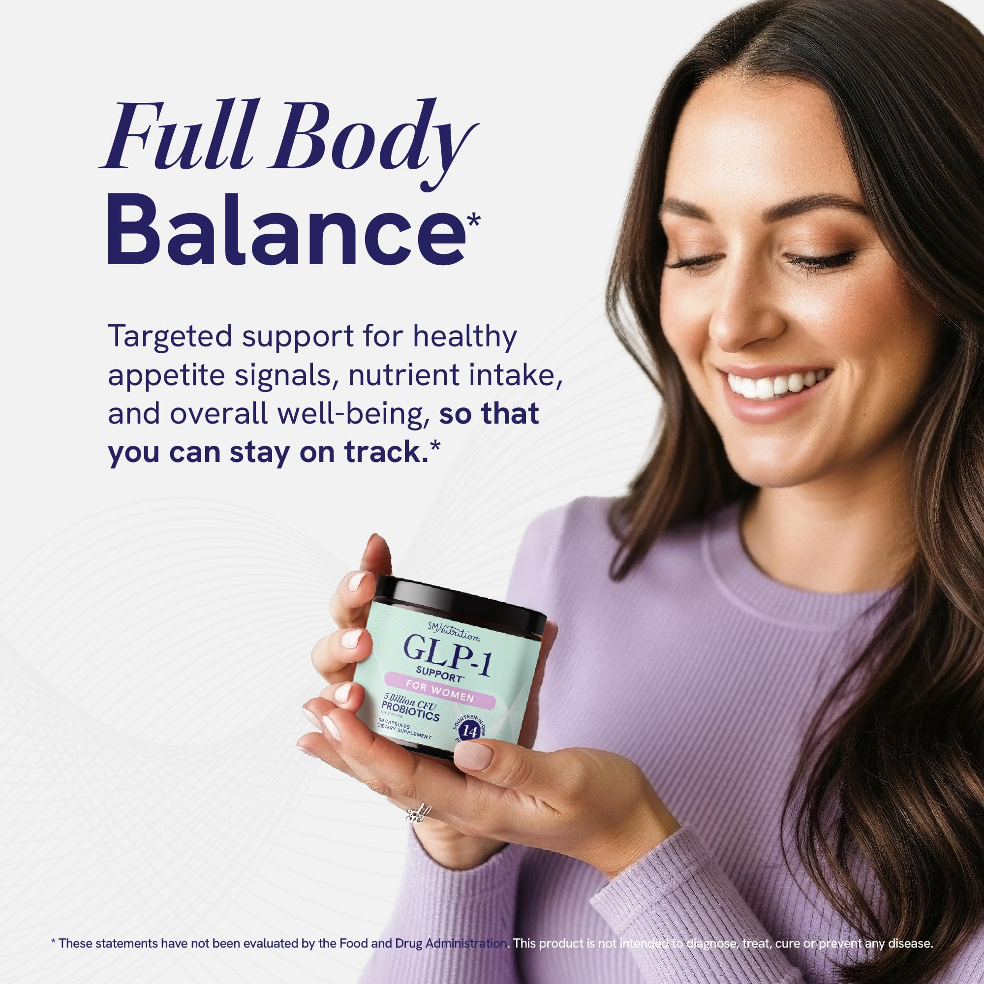 60 capsules per bottle for a one-month supply