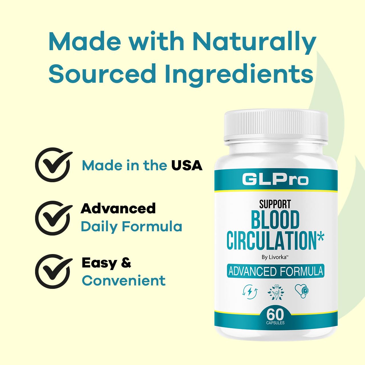 Back view and nutritional information of GLPro bottle