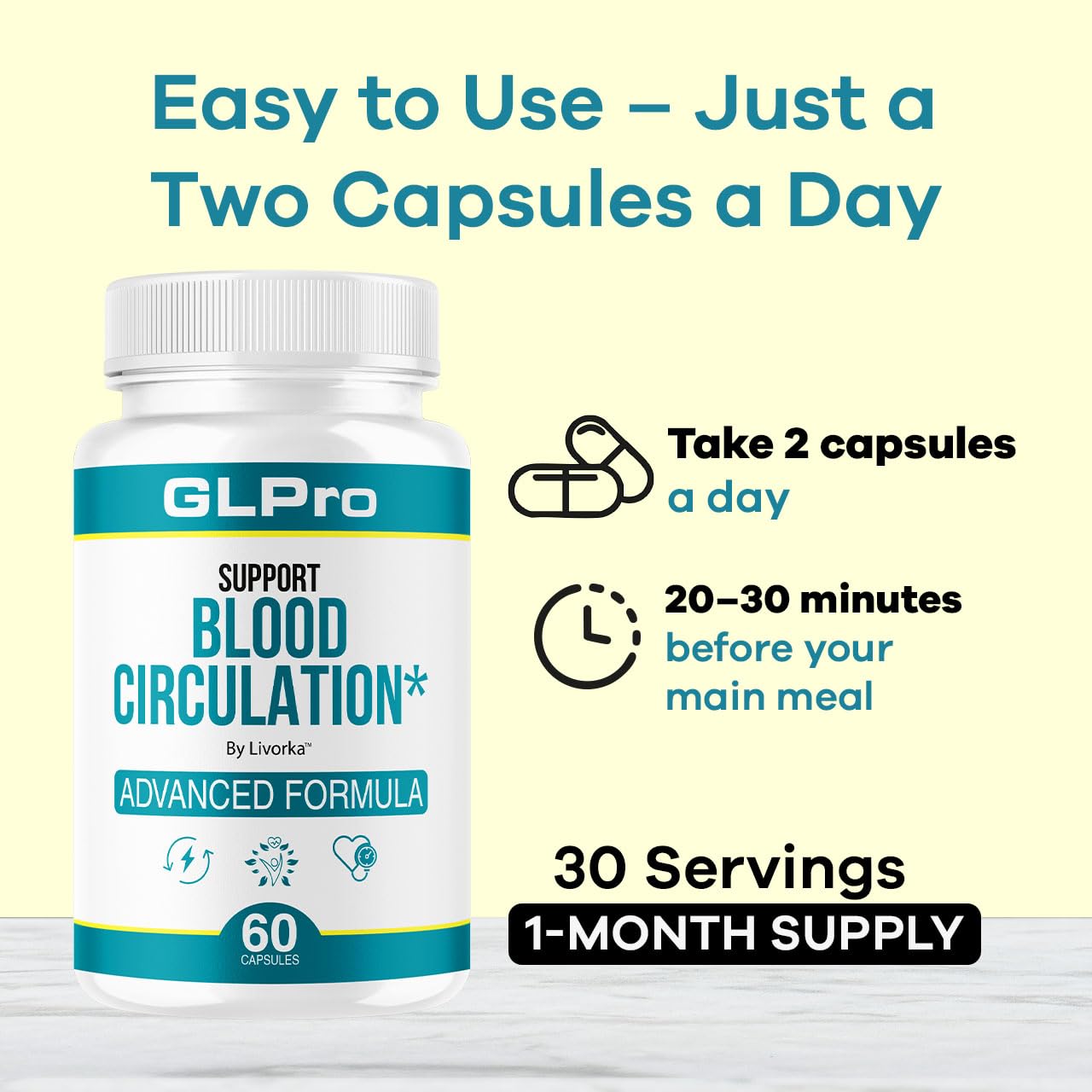 Close-up of GLPro capsules