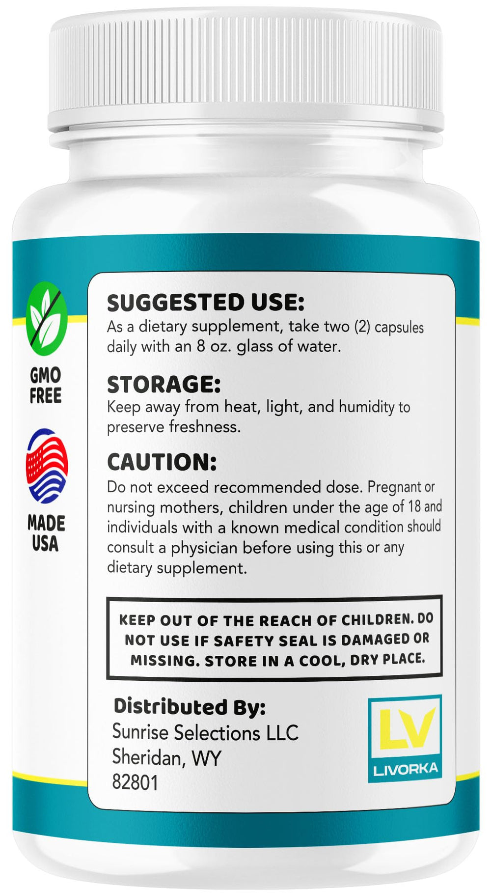 Close-up of GLPro label and branding