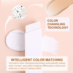 GLSFACE Color Changing Foundation Stick silk-like texture gliding on smoothly.