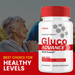 Gluco Advance Capsules bottle – back label