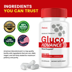 Gluco Advance product label