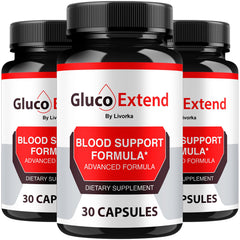 Gluco Extend 3-pack bottle front view