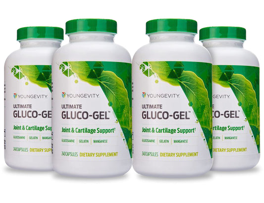 Youngevity Ultimate Gluco Gel bottle label