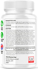 Back view of Gluco Renu bottle showing nutrition facts