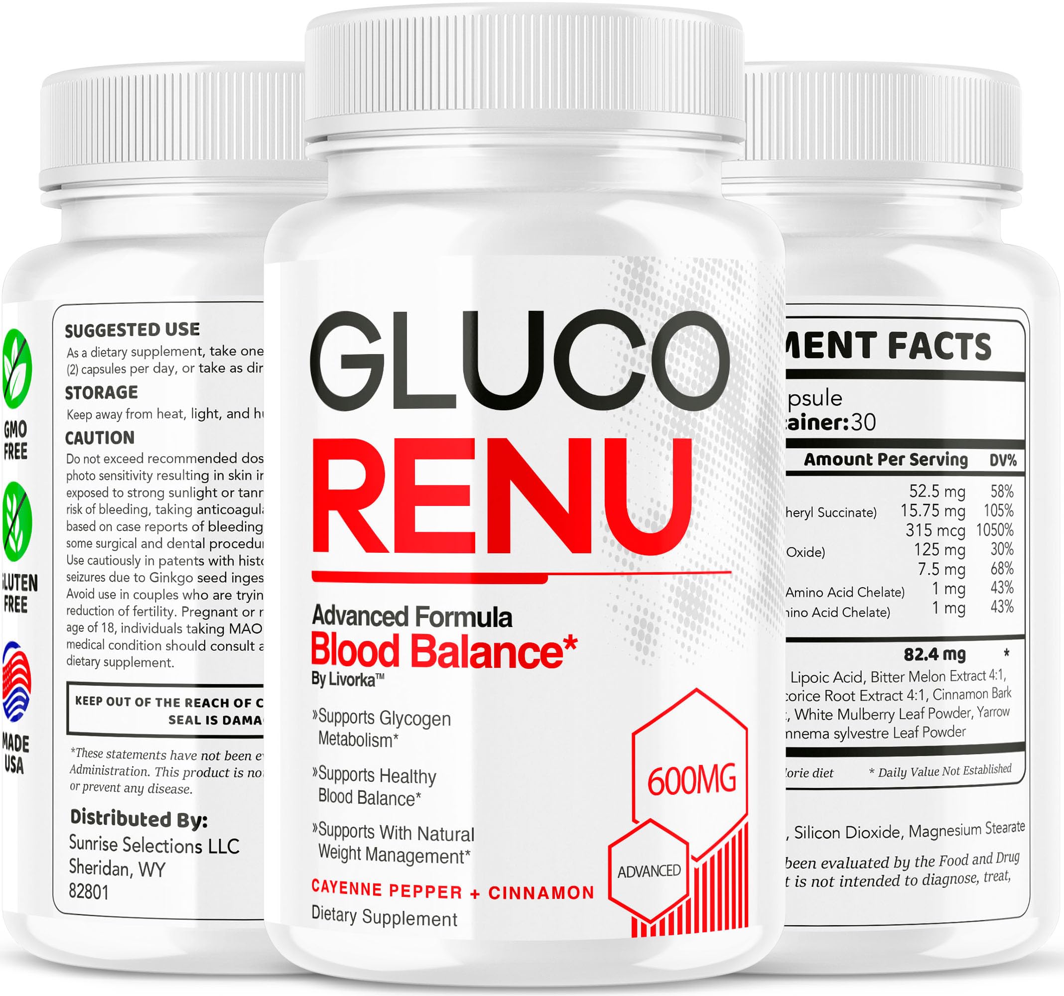 Gluco Renu capsules supporting circulatory health