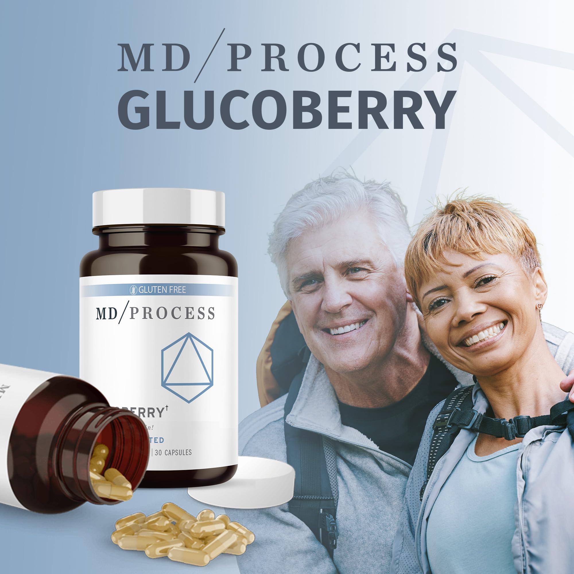 Concept image illustrating blood health support and kidney health with GlucoBerry
