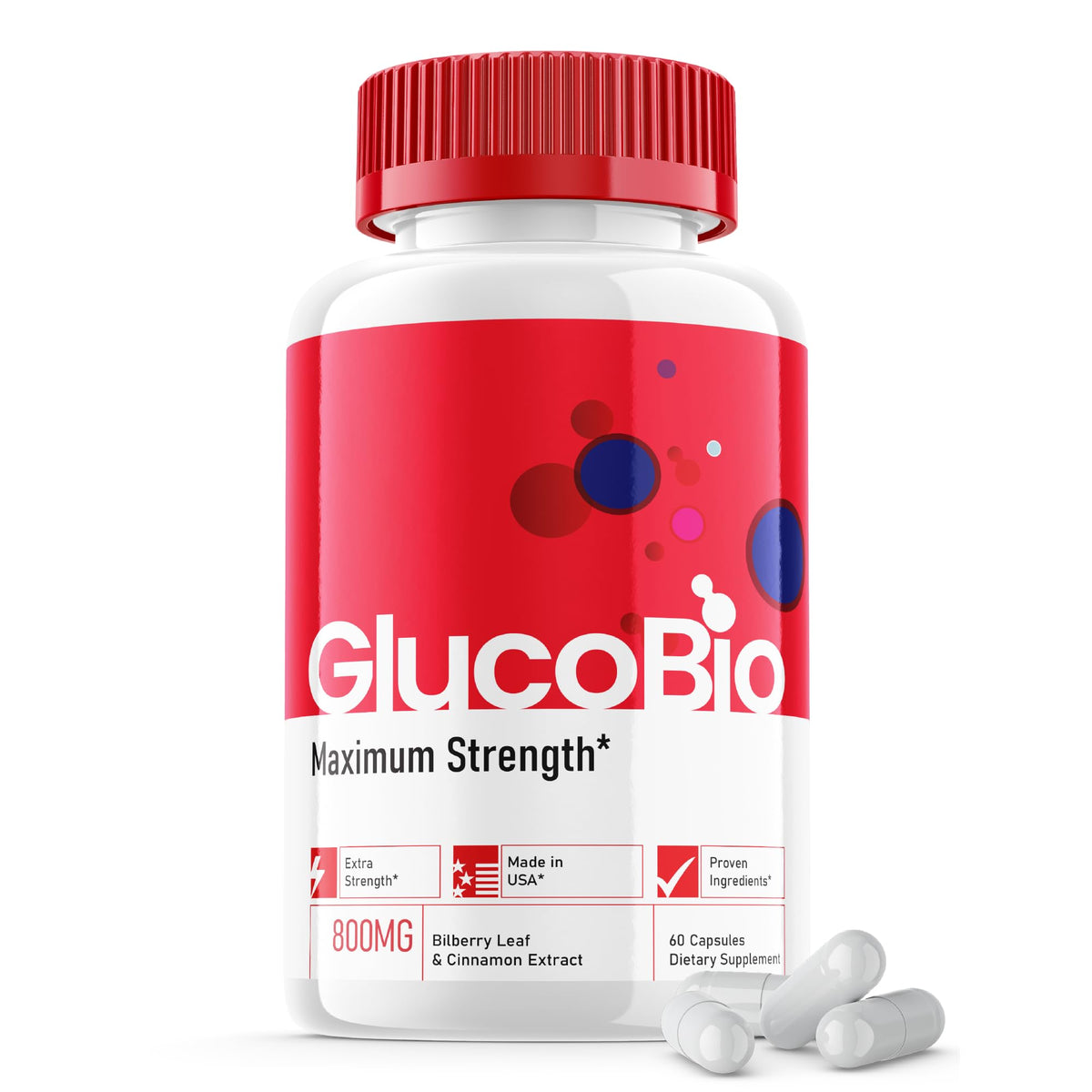 Glucobio Capsules Official Formula bottle