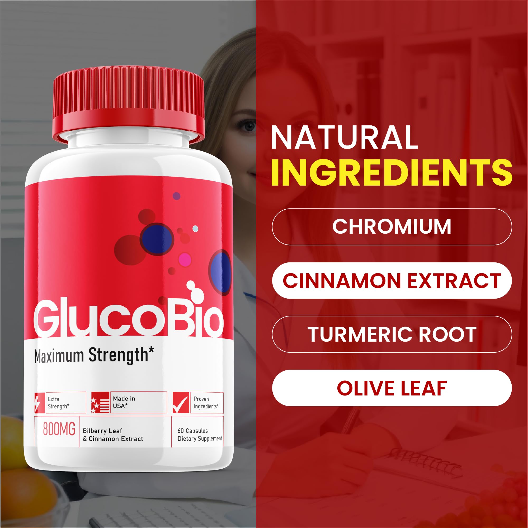 Gluco Bio Pills Maximum Strength container image