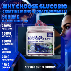 Blueberry electrolyte gummies close-up