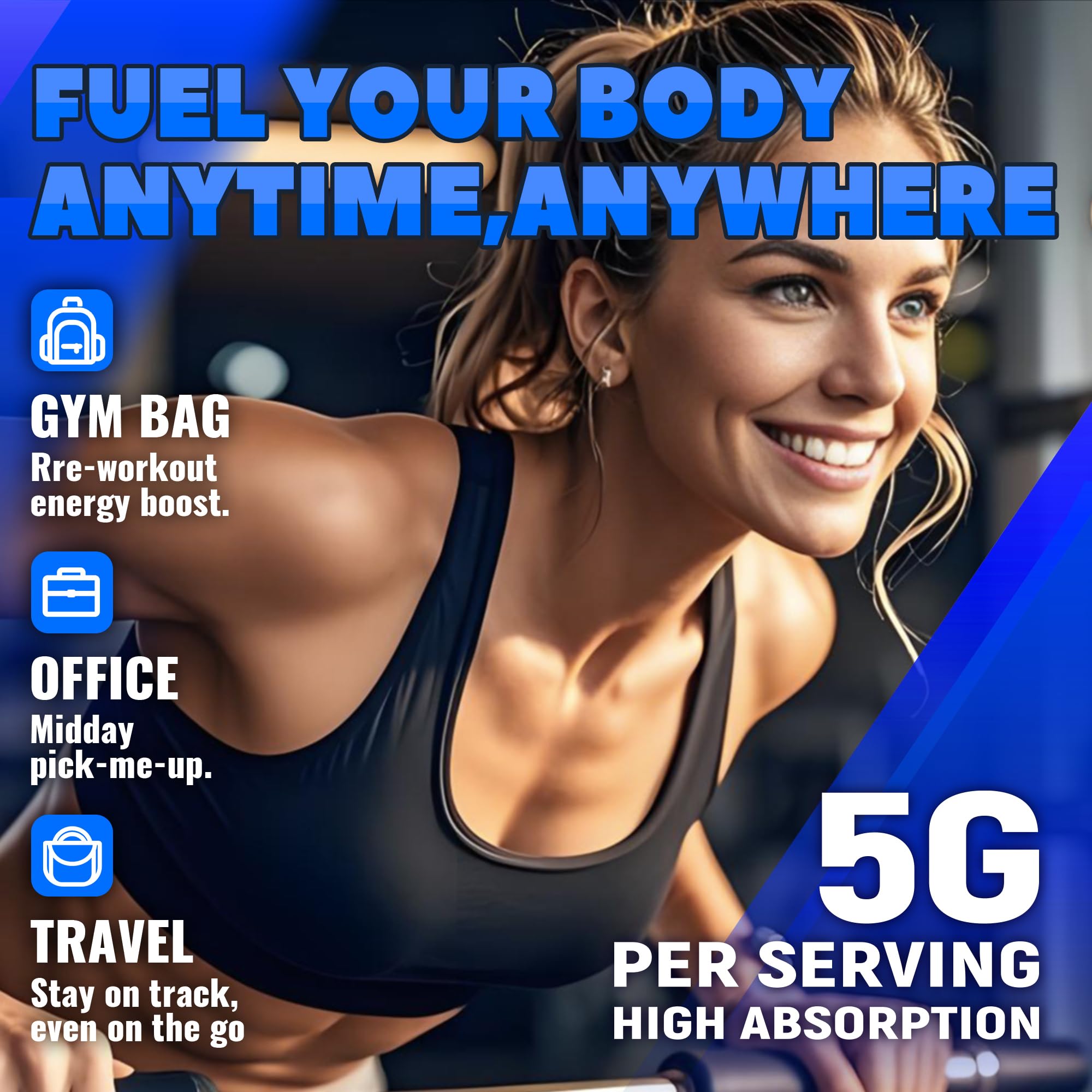 Gummies designed for pre-workout energy and muscle growth support