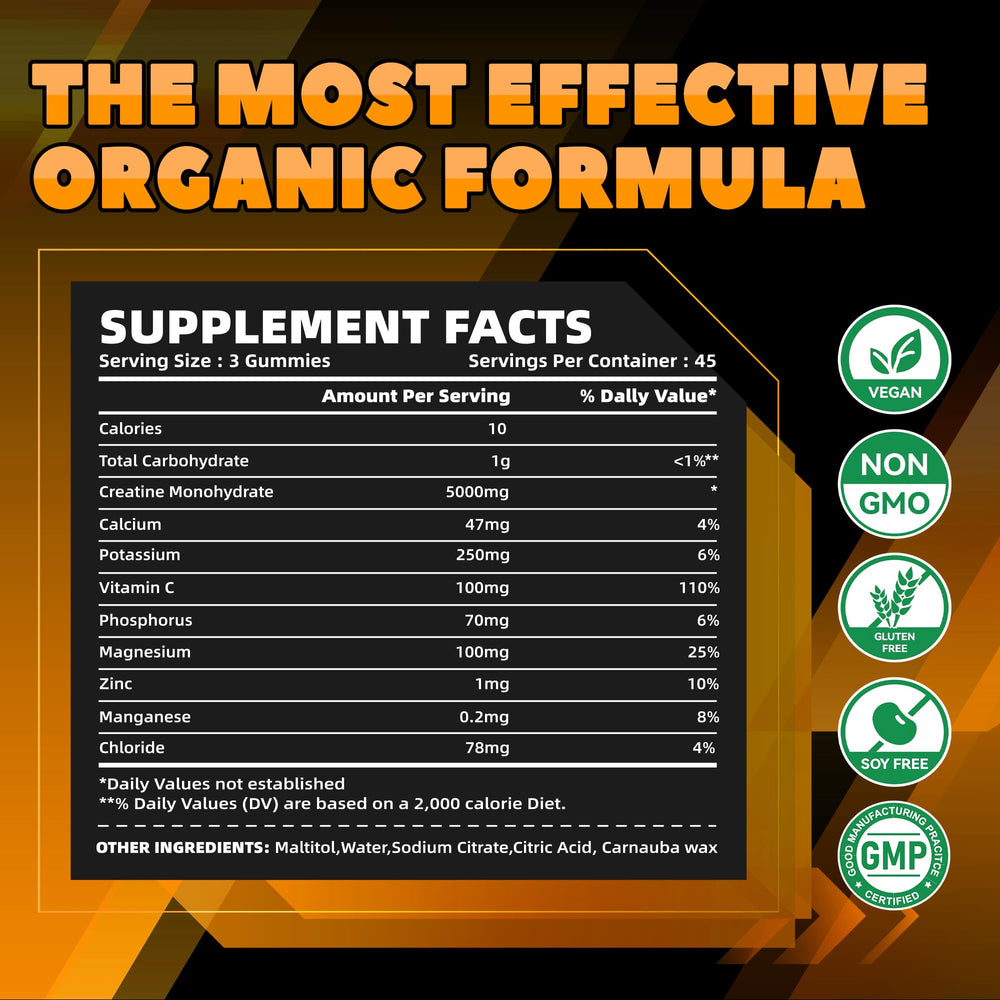 Label highlighting vegan, non-GMO, gelatin-free and sugar-free attributes
