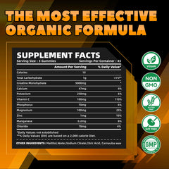 Label highlighting vegan, non-GMO, gelatin-free and sugar-free attributes