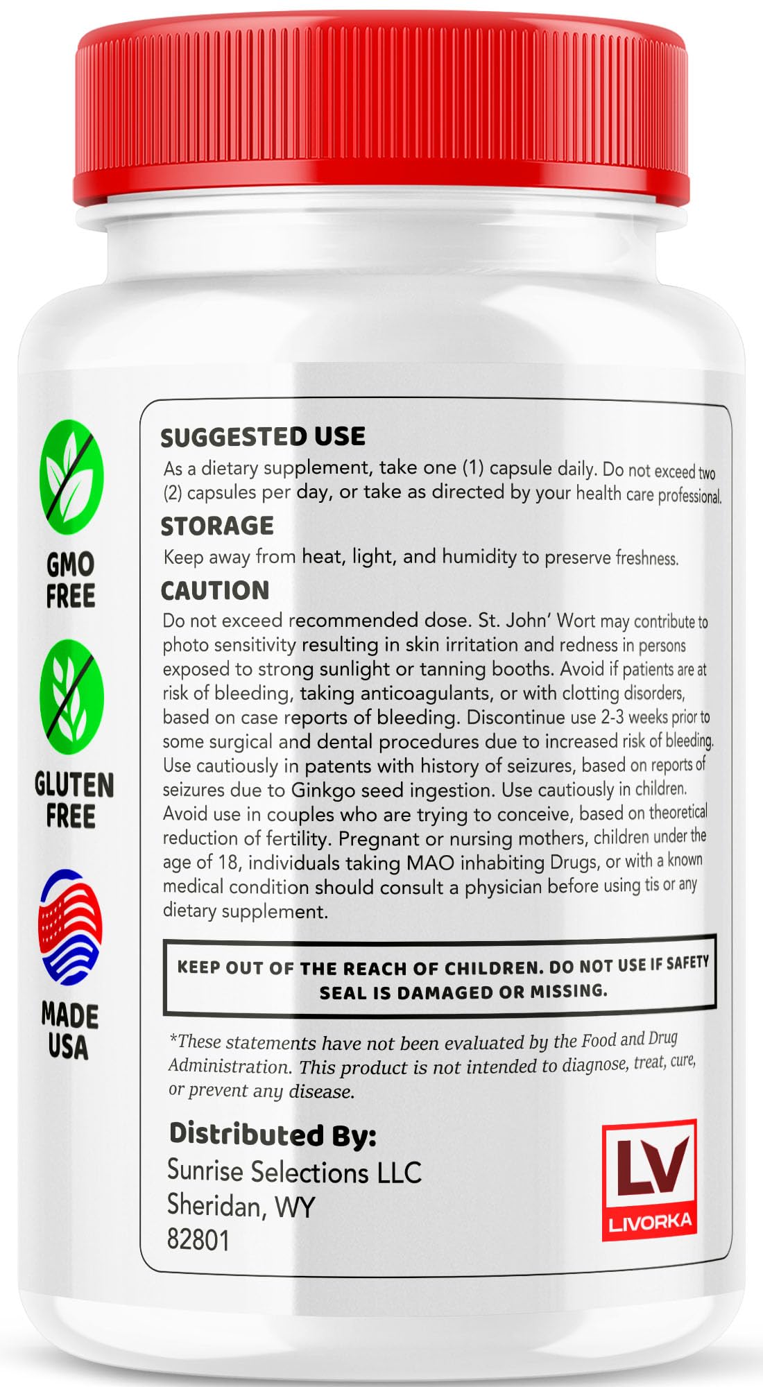 Glucocyn packaging with health and wellness background