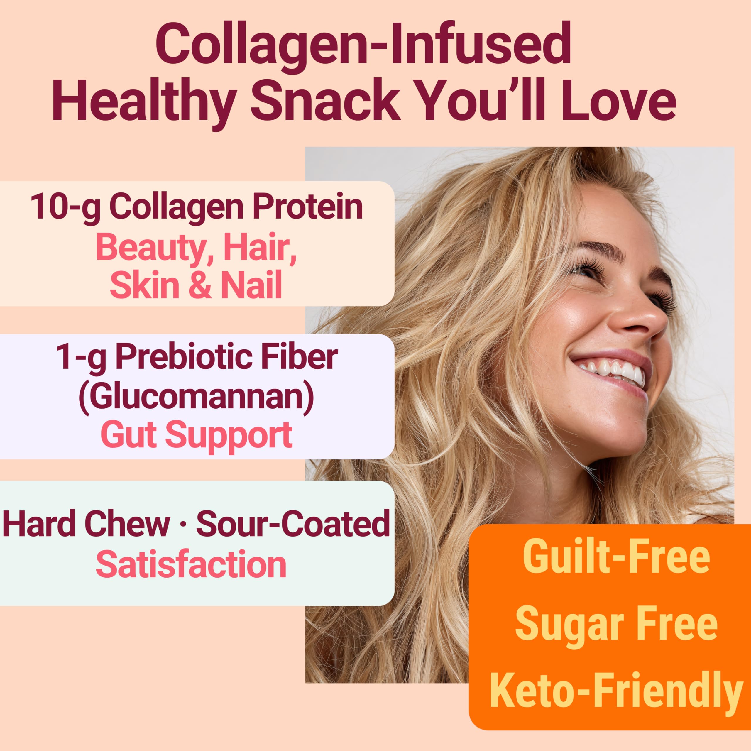 Glucomannan prebiotic fiber ingredient label on gummies