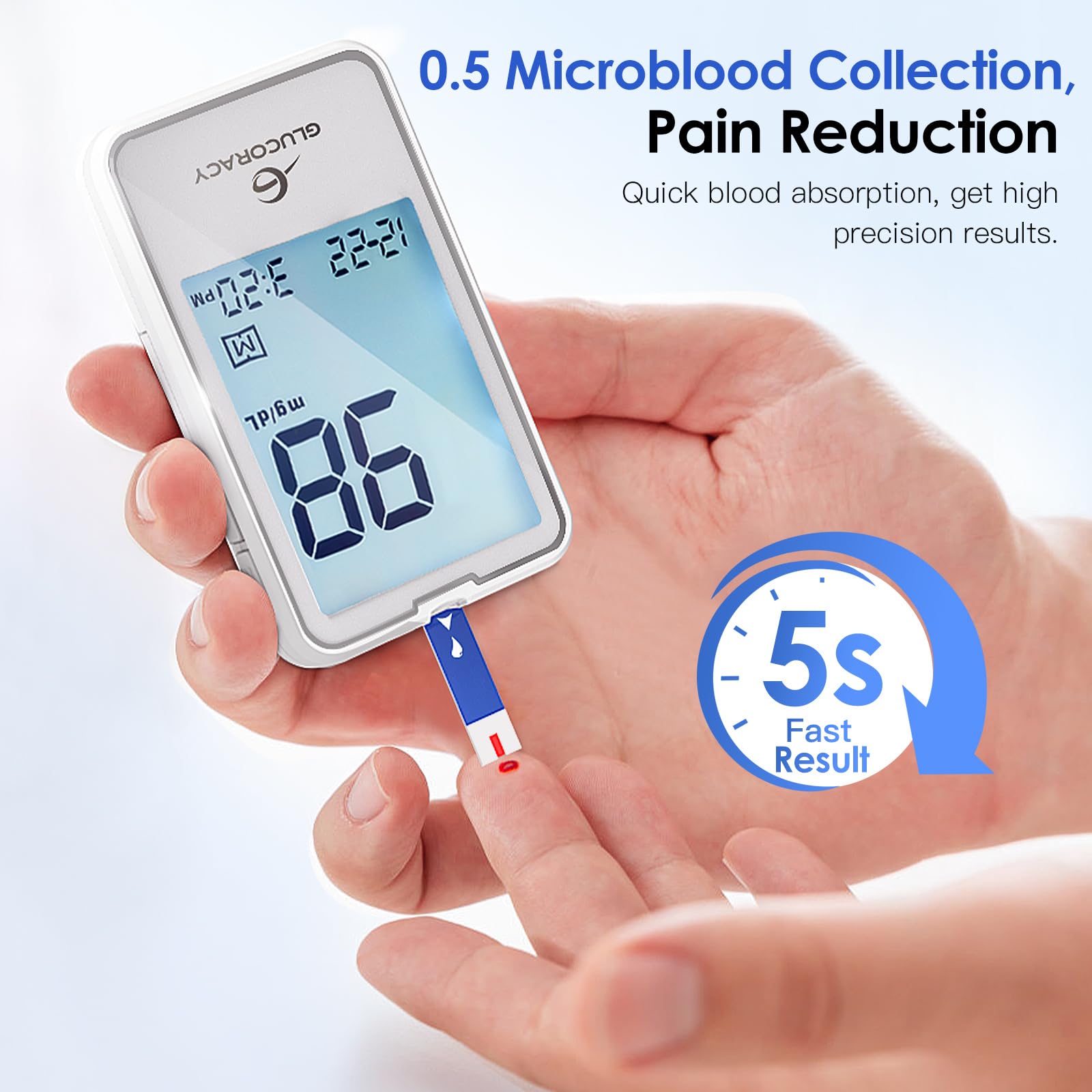 Glucoracy six vials with fifty strips each
