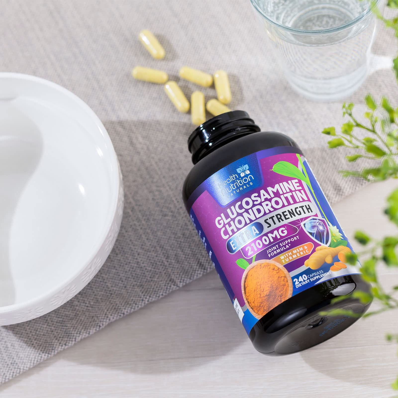 Packaging back label for glucosamine chondroitin 2100mg