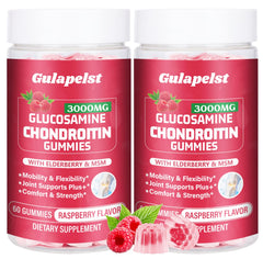 Gulapelst 2-pack bottle of glucosamine chondroitin gummies with label