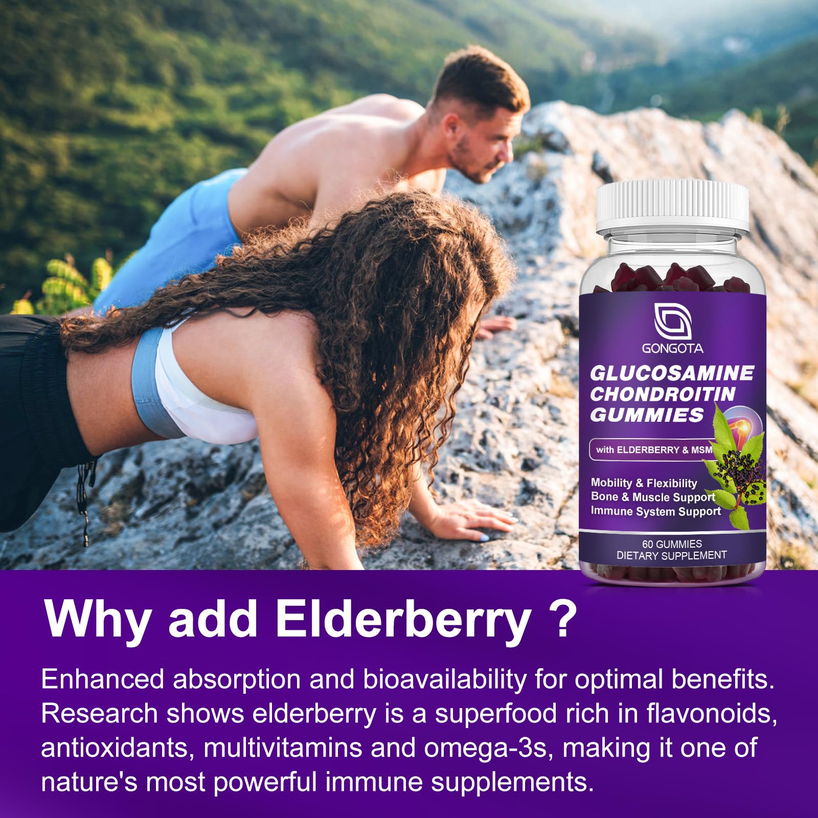 Elderberry and MSM components of the formula