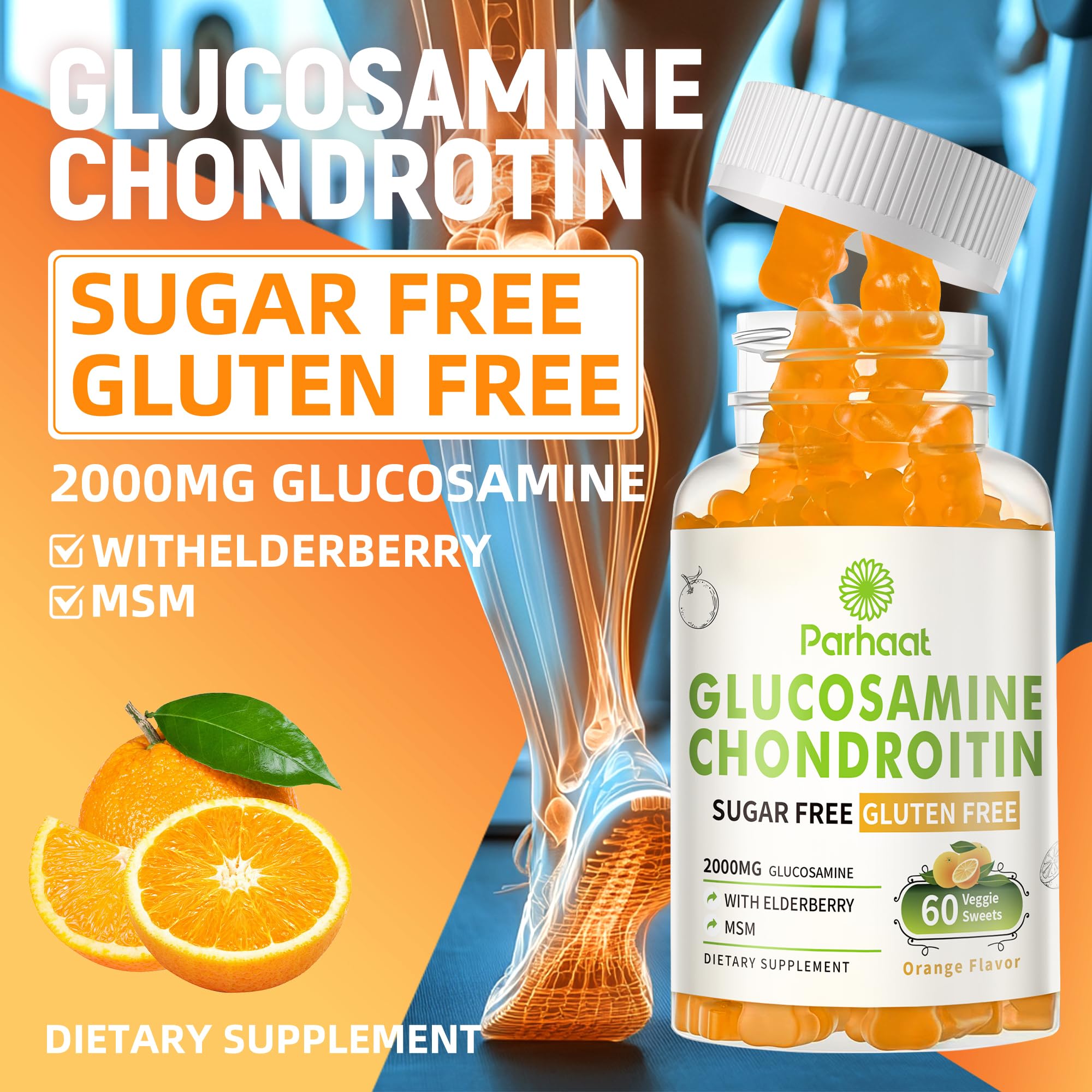 Gummies with MSM and elderberry ingredients