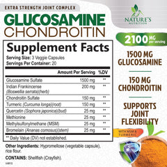 Rear label showing supplement facts on the bottle