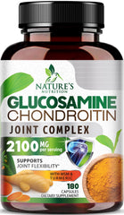 Front view of glucosamine chondroitin MSM 2100mg bottle label