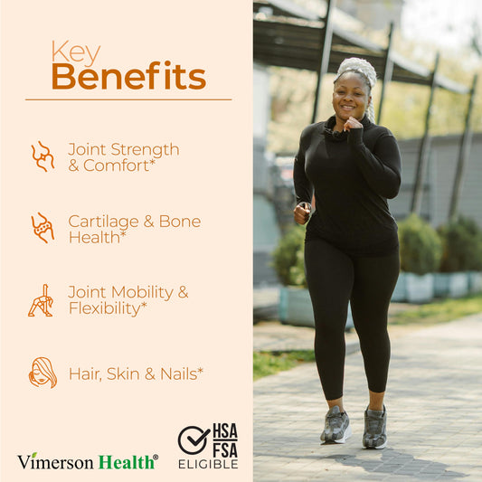 Product label for joint support supplement with collagen