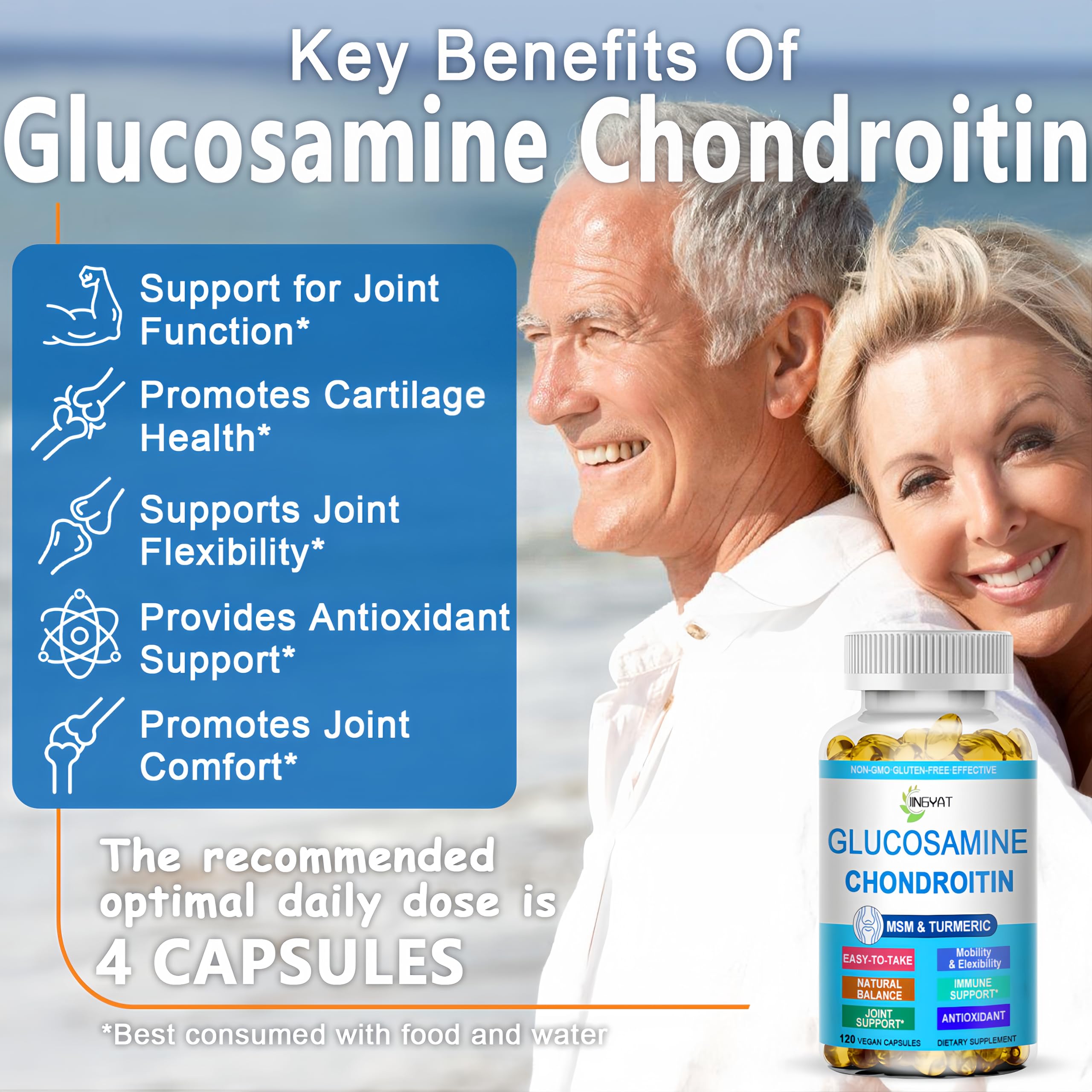 Bottle and packaging of Glucosamine Chondroitin Softgels