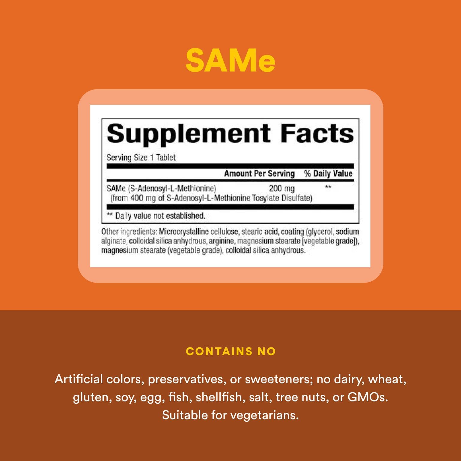 Glucosamine and chondroitin with SAMe