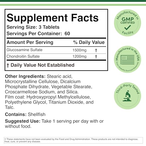 Joint health support for triple-strength glucosamine chondroitin formula