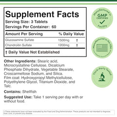 Joint health support for triple-strength glucosamine chondroitin formula