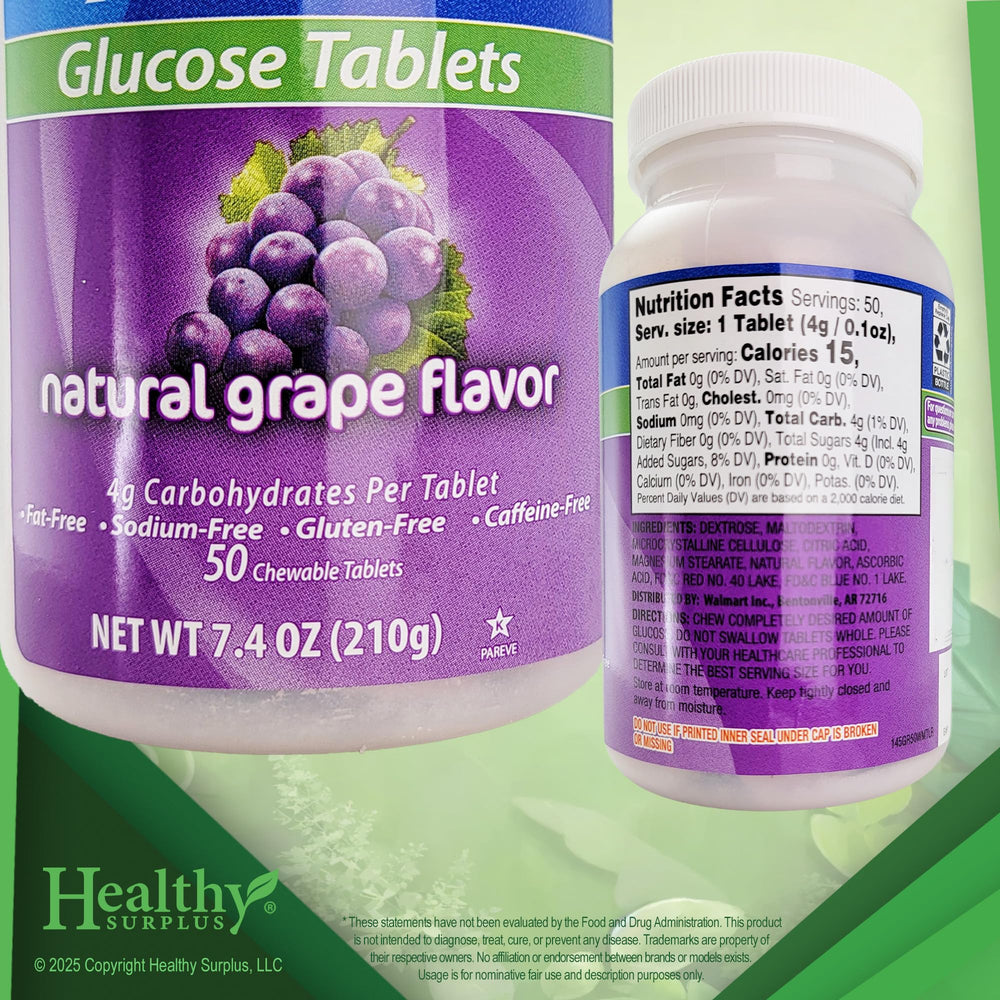 Packaging box for glucose tablets grape flavor