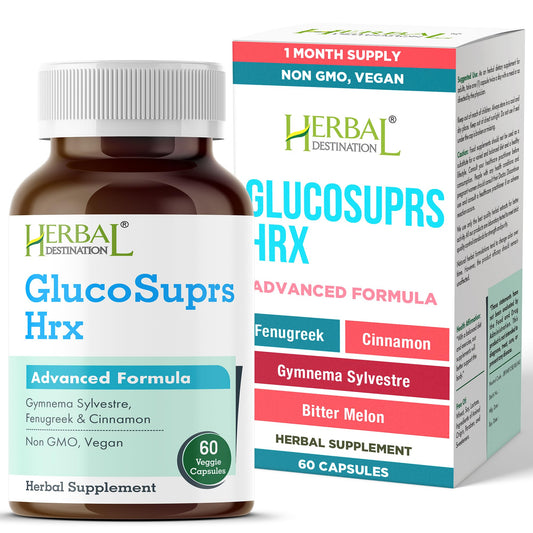GlucoSuprs Hrx bottle front view