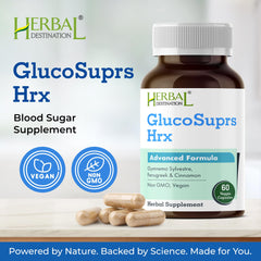 GlucoSuprs Hrx packaging and capsules