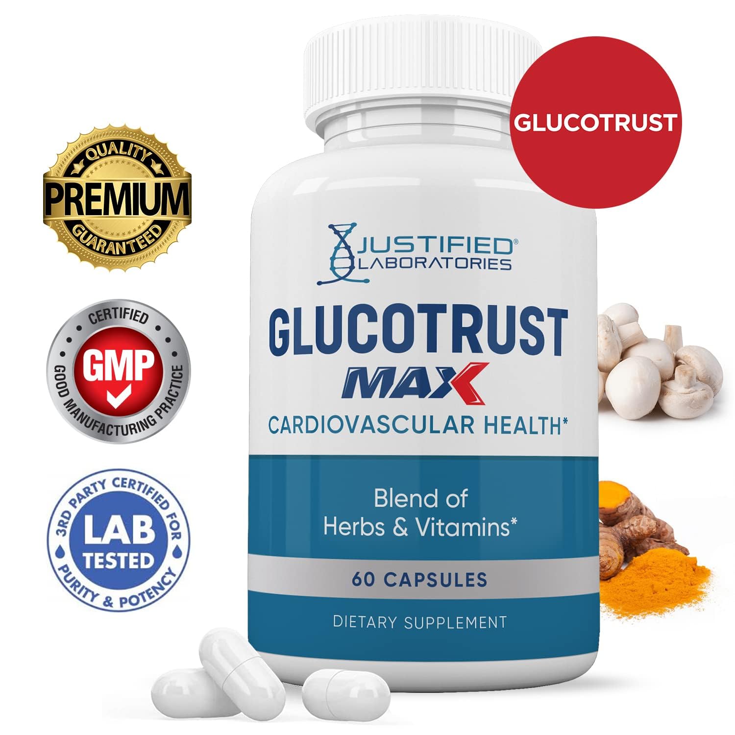 Product label showing ingredients and information