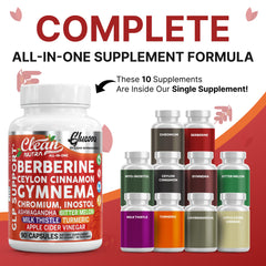 Gymnema and Chromium components in Glucova
