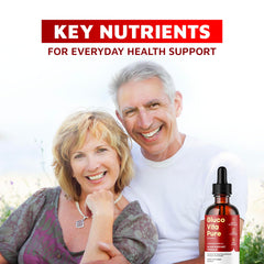 Gluco Vita Pure Drops liquid formula bottle